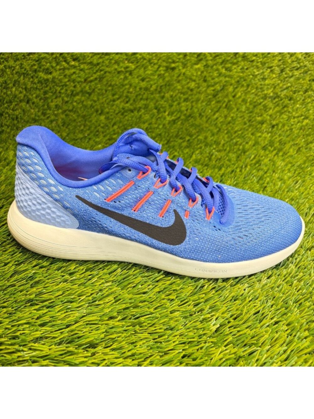Nike LunarGlide 8 Womens Size 10 Blue Black Athletic Running Shoes Sneakers